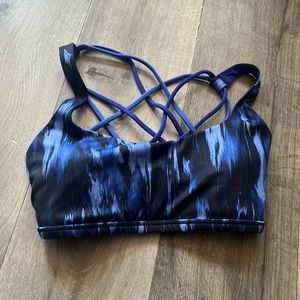 Lululemon blue sports bra